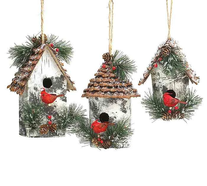 Large Birdhouse Ornaments 1 Large Birdhouse Ornaments