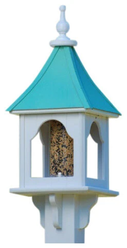 Copper Roof Bird Feeder - Square 28x10 -Pet Supplies Store BF 10 SQ PC