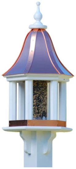 Copper Roof Bird Feeder Column Style - 28x12 7 Copper Roof Bird Feeder Column Style - 28x12 -Pet Supplies Store BF12 BC COLUMNS