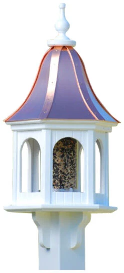 Copper Roof Gazebo Bird Feeder Bell Shape - 28x12 -Pet Supplies Store BF12 BC PANELS
