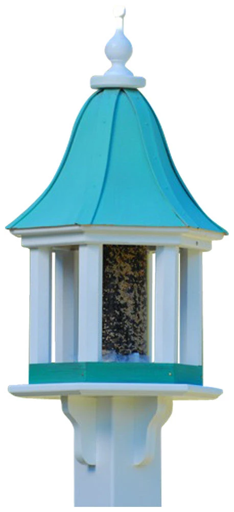 Copper Roof Bird Feeder Column Style - 28x12 3 Copper Roof Bird Feeder Column Style - 28x12 - Image 3