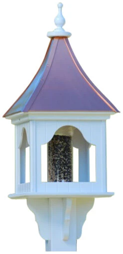 Copper Roof Bird Feeder Square Gazebo - 36x14 5 Copper Roof Bird Feeder Square Gazebo - 36x14 -Pet Supplies Store BF14 SQ BC