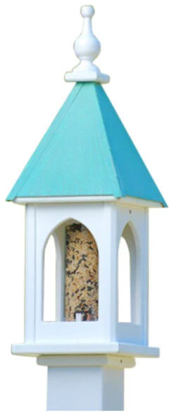 Copper Roof Bird Feeder Post-Mount - 28x8 -Pet Supplies Store BF8 PC