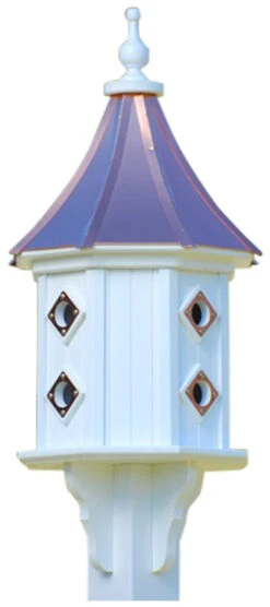Copper Roof Dovecote Birdhouse 36x14 Slope - 8 Portals 6 Copper Roof Dovecote Birdhouse 36x14 Slope - 8 Portals -Pet Supplies Store BH14 8CP BC SLOPE