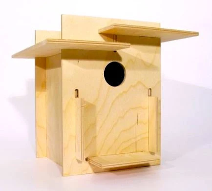 Box For Birds Birdhouse Kit- Modern 2 Box For Birds Birdhouse Kit- Modern - Image 2