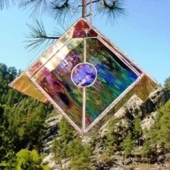 Copper-Stained Glass Birdhouse 14 Copper-Stained Glass Birdhouse -Pet Supplies Store Copper Stained Glass Birdhouse Grape