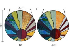 Earth Elements Stained Glass Panel 7 Earth Elements Stained Glass Panel -Pet Supplies Store Earths Elements Stained Glass Panel detail3