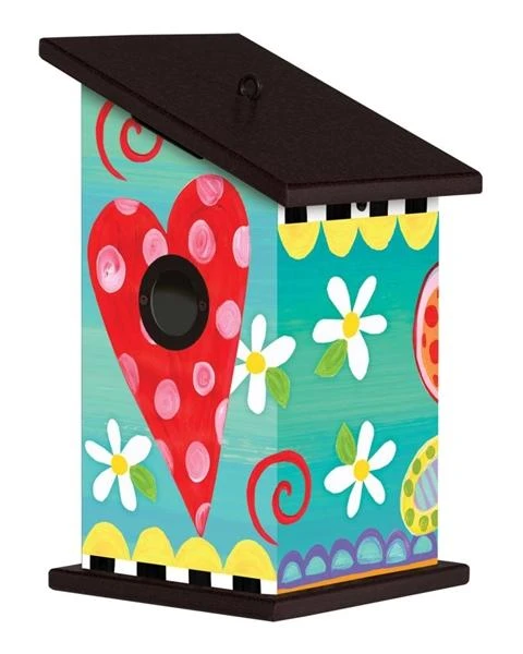 Folk Garden Vinyl Birdhouse 1 Folk Garden Vinyl Birdhouse