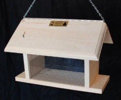 Wooden Bluebird Feeder-Hang Or Post-Mount