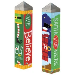 Holiday Garden Art Poles 20-inch