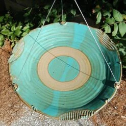 Large Stoneware Hanging Bird Bath