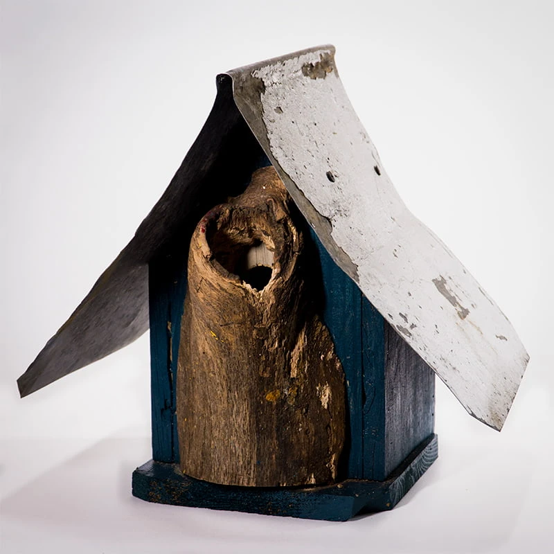 Natural Log Front Birdhouses 3 Natural Log Front Birdhouses - Image 3
