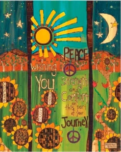 20" Vinyl Art Poles - 7 Designs 26 20" Vinyl Art Poles - 7 Designs -Pet Supplies Store Peaceful Journey Art Pole Detail