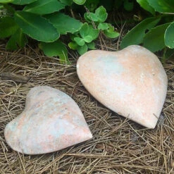 Polished Granite Garden Hearts