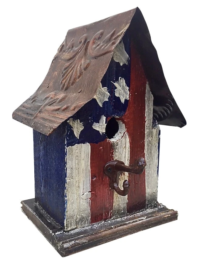 Barn Wood & Tin Rustic Birdhouses 8 Barn Wood & Tin Rustic Birdhouses - Image 8