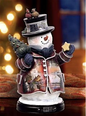 Season's Greetings Snowman Figurine 1 Season's Greetings Snowman Figurine