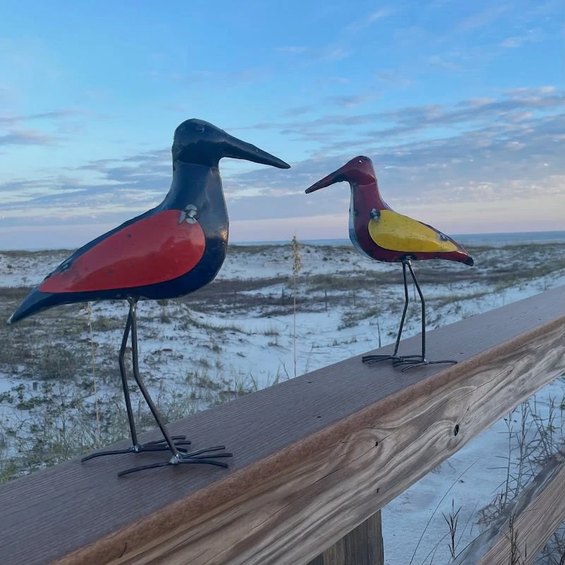 Sandpiper Set Metal Yard Art 1 Sandpiper Set Metal Yard Art