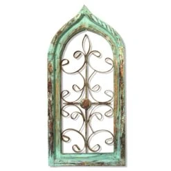 Rustic Window Frame Arch- Green Or Blue