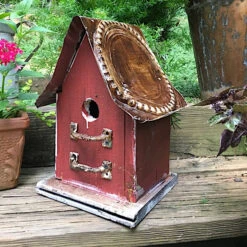 Barn Wood & Tin Rustic Birdhouses 29 Barn Wood & Tin Rustic Birdhouses -Pet Supplies Store barn wood birdhouse red