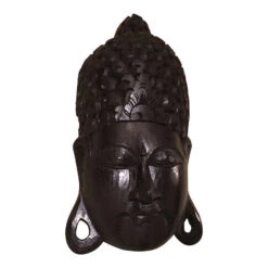 Wooden Buddha Face Wall Decor 5 Wooden Buddha Face Wall Decor -Pet Supplies Store buddha face black