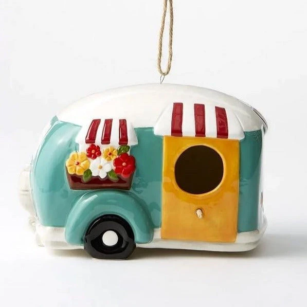 Ceramic Camper Birdhouse 2 Ceramic Camper Birdhouse - Image 2