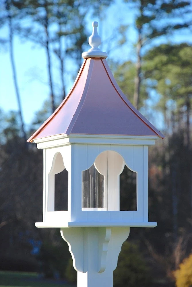 Copper Roof Bird Feeder Square Gazebo - 36x14 1 Copper Roof Bird Feeder Square Gazebo - 36x14