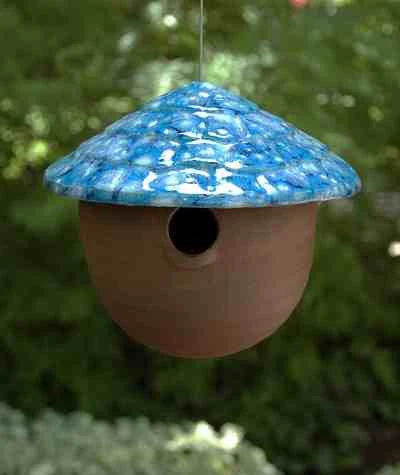 Ceramic Gourd Birdhouse 6 Ceramic Gourd Birdhouse - Image 6