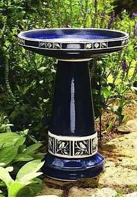 Zanesville Bird Bath With Locking Top- 2 Colors 1 Zanesville Bird Bath With Locking Top- 2 Colors