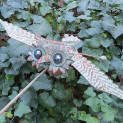 Floating Owl Kinetic Garden Stake