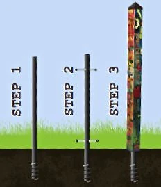 Birdhouse Art Poles 6 Ft. Post 8 Birdhouse Art Poles 6 Ft. Post - Image 8