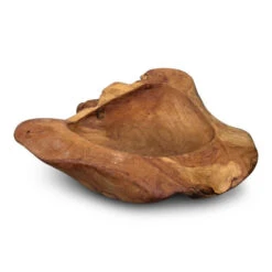 Natural Teak Root Bowls- 2 Sizes -Pet Supplies Store teak wood bowl 1