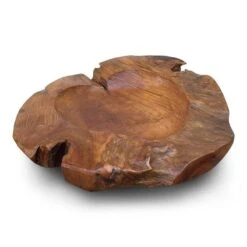 Natural Teak Root Bowls- 2 Sizes -Pet Supplies Store teak wood bowl 2