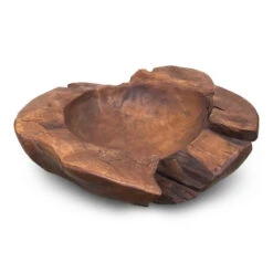 Natural Teak Root Bowls- 2 Sizes -Pet Supplies Store teak wood bowl 3