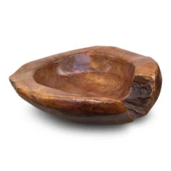 Natural Teak Root Bowls- 2 Sizes -Pet Supplies Store teak wood bowl 4