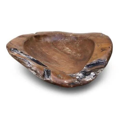 Natural Teak Root Bowls- 2 Sizes -Pet Supplies Store teak wood bowl 6